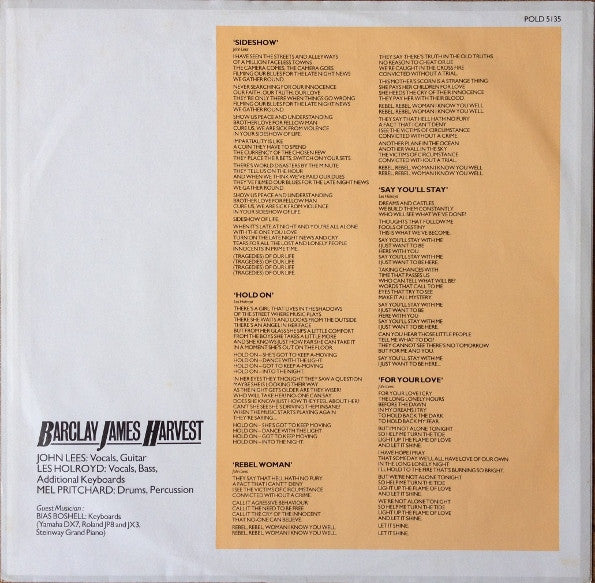 Barclay James Harvest : Victims Of Circumstance (LP, Album)