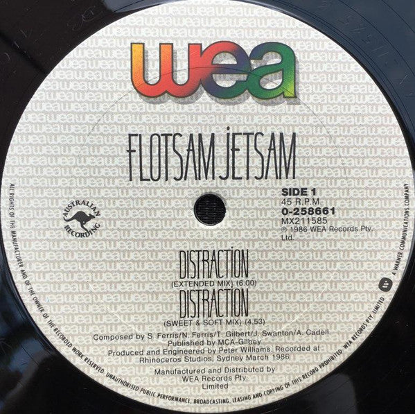 Flotsam Jetsam : Distraction (12")