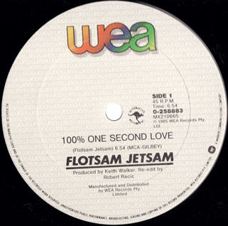 Flotsam Jetsam : 100% One Second Love (12")