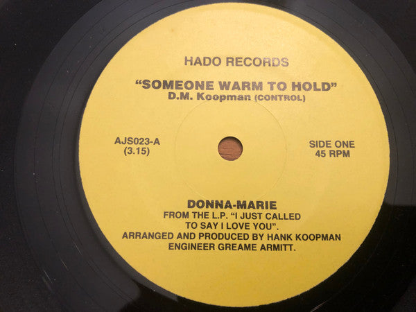 Donna-Marie (4) : Someone Warm To Hold (7&quot;, Single)