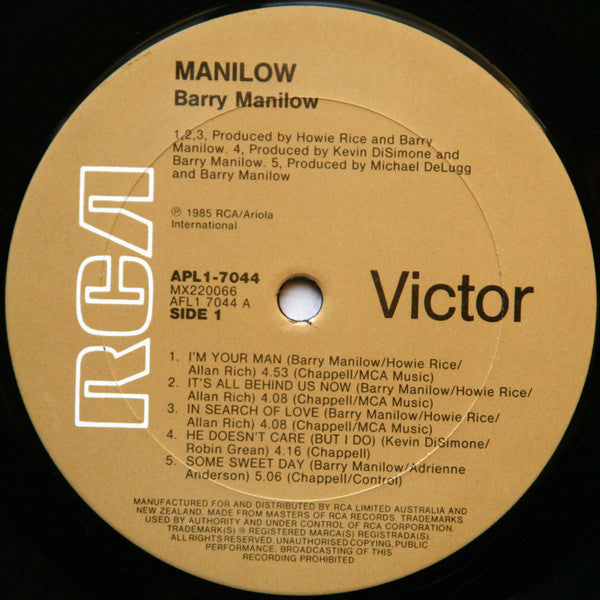 Barry Manilow : Manilow (LP, Album)