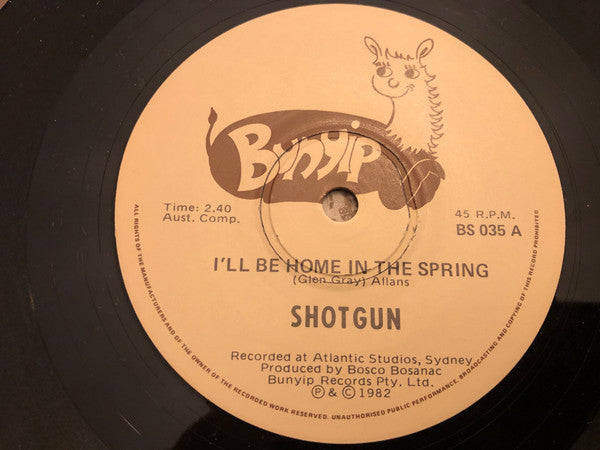 Shotgun (43) : I'll Be Home In The Spring (7", Single)