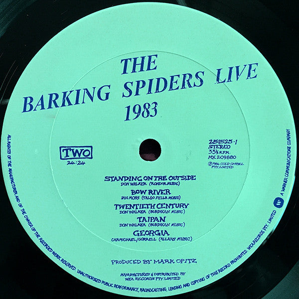 Cold Chisel : The Barking Spiders Live 1983 (LP, Album)