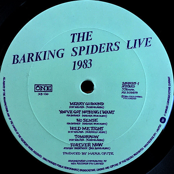 Cold Chisel : The Barking Spiders Live 1983 (LP, Album)