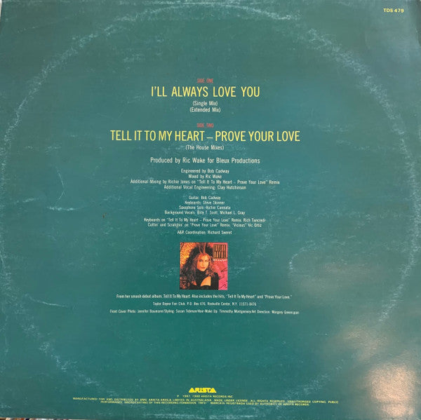 Taylor Dayne : I'll Always Love You (12")