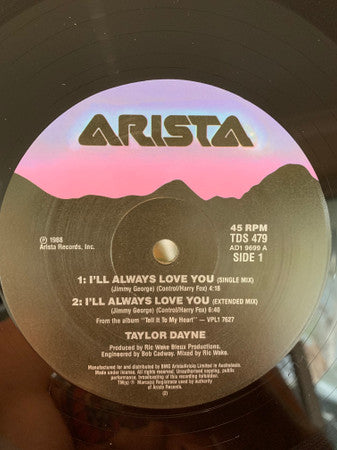 Taylor Dayne : I'll Always Love You (12")