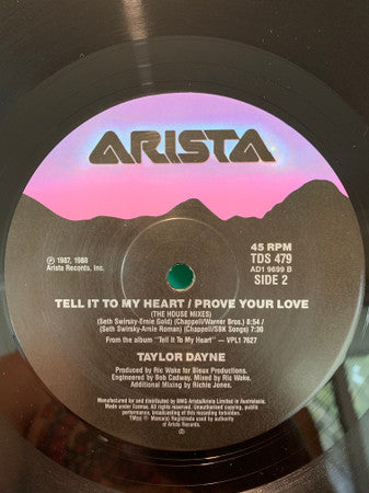 Taylor Dayne : I'll Always Love You (12")