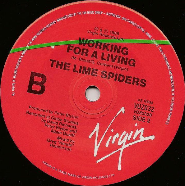 The Lime Spiders : Volatile (7", Single)