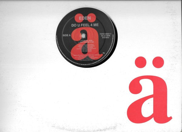 Eden : Do U Feel 4 Me (12", Single)
