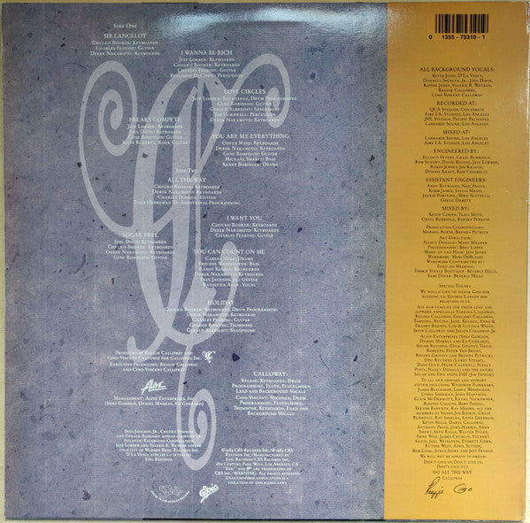 Calloway : All The Way (LP, Album)