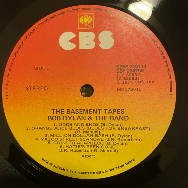 Bob Dylan & The Band : The Basement Tapes (2xLP, Album, Gat)