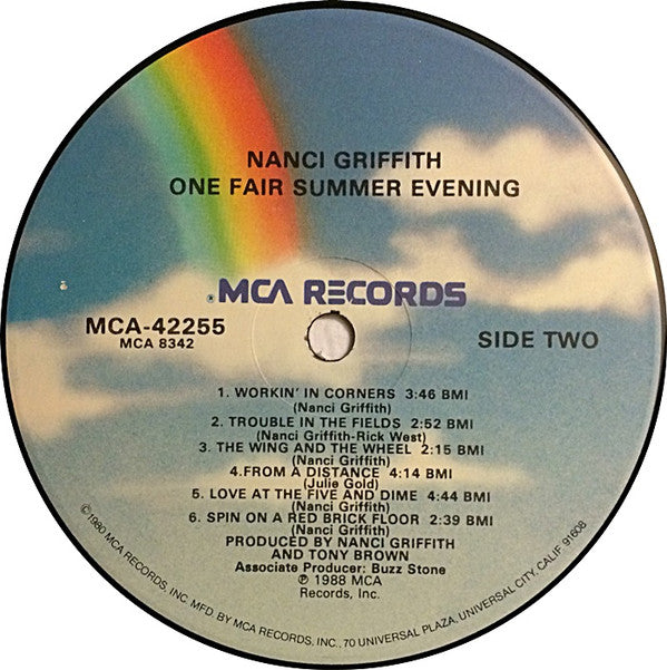 Nanci Griffith : One Fair Summer Evening (LP, Album)