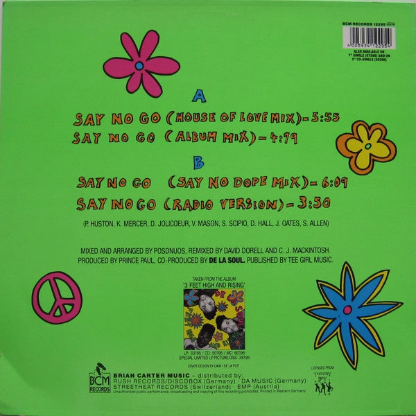 De La Soul : Say No Go (12")