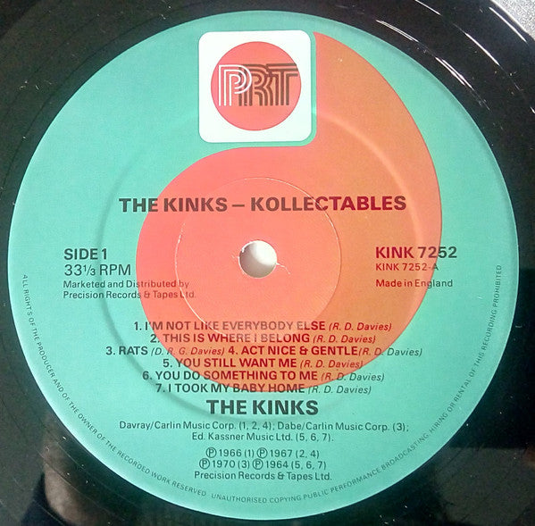 The Kinks : Kollectables (LP, Comp)