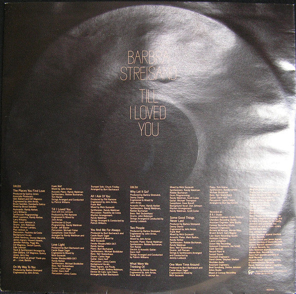 Barbra Streisand : Till I Loved You (LP, Album)