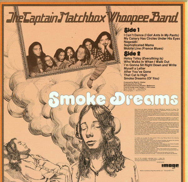 Captain Matchbox Whoopee Band : Smoke Dreams (LP, Album, Gat)