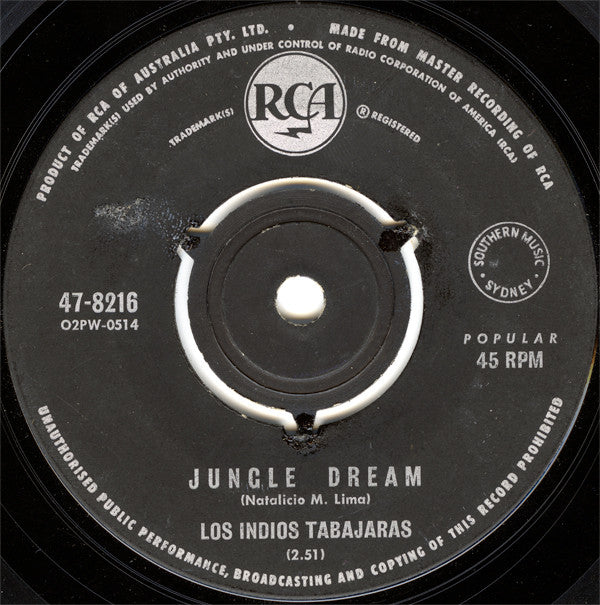 Los Indios Tabajaras : Maria Elena (7", Single)