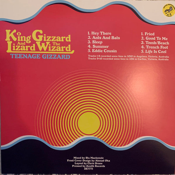 King Gizzard And The Lizard Wizard : Teenage Gizzard (LP, Comp, Ltd, Gol)