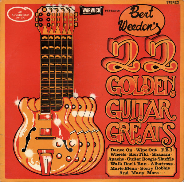 Bert Weedon : Bert Weedon&#39;s 22 Golden Guitar Greats (LP, Album)