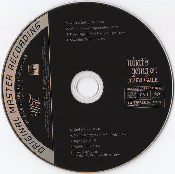 Marvin Gaye : What's Going On (SACD, Hybrid, Album, Ltd, Num, RE, RM, S/Edition)