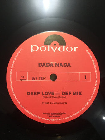 Dada Nada : Deep Love (12&quot;)