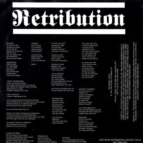 Retribution (2) : Retribution (7")
