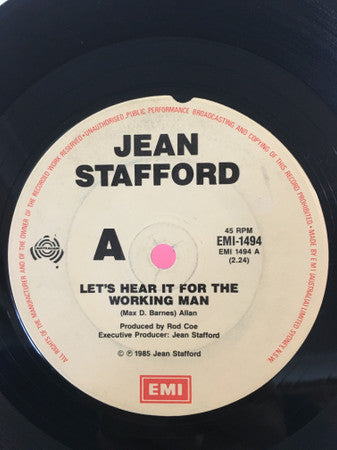 Jean Stafford : Let’s Hear It For The Working Man (7", Single)