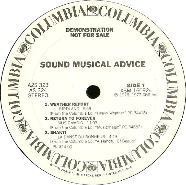 Various : Sound Musical Advice (2xLP, Comp, Promo)