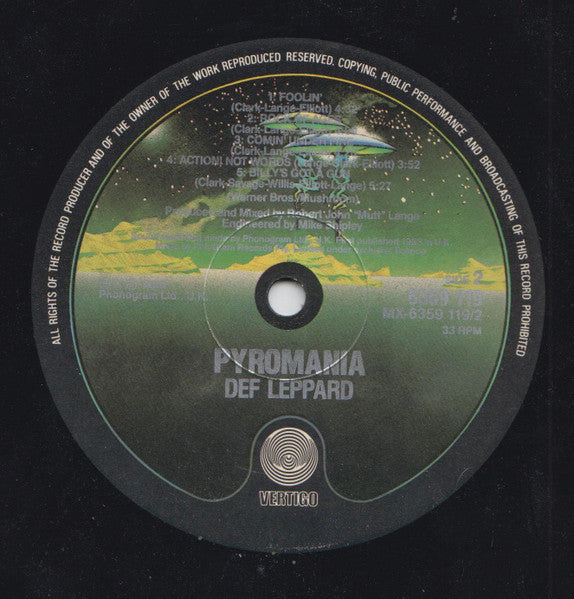 Def Leppard : Pyromania (LP, Album)