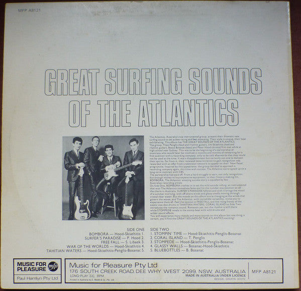 The Atlantics : Great Surfing Sounds Of The Atlantics (LP, Comp)