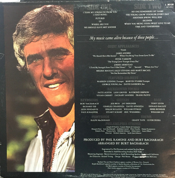 Burt Bacharach : Futures (LP, Album)