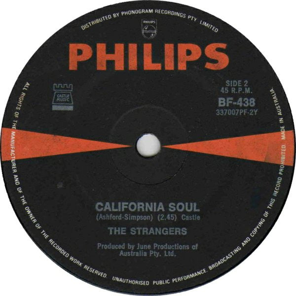 The Strangers (14) : Lady Scorpio (7", Single)