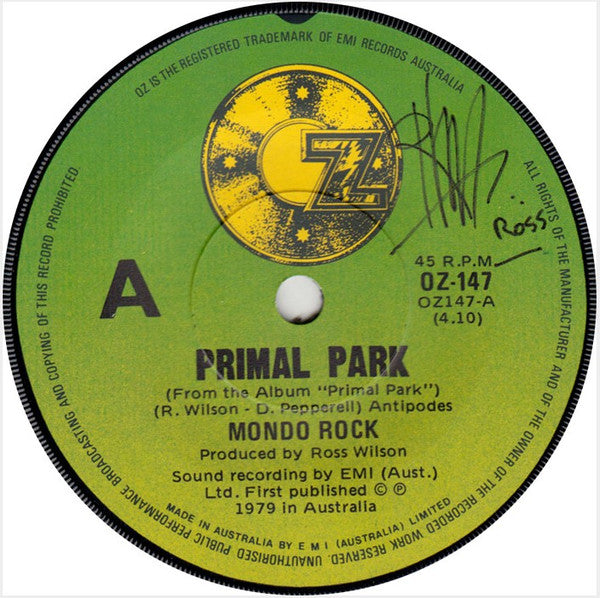 Mondo Rock : Primal Park (7", Single)