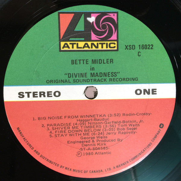 Bette Midler : Divine Madness (LP, Album)