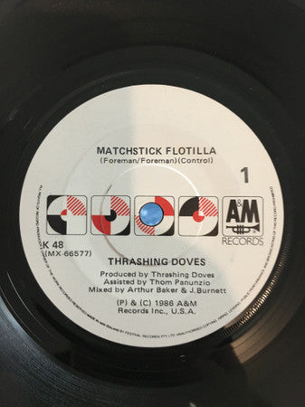 Thrashing Doves : Matchstick Flotilla (7", Single, Dem)