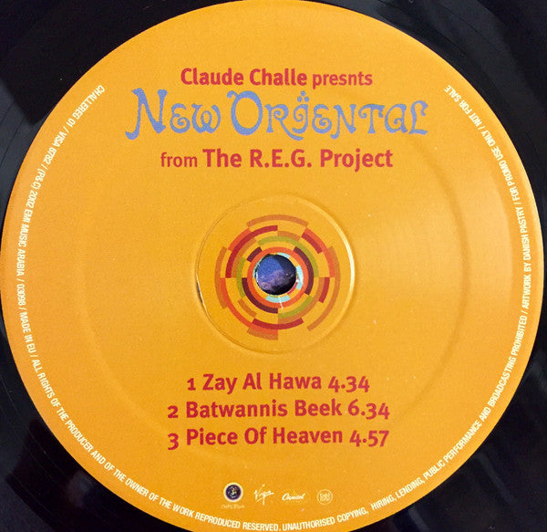 Claude Challe Presents The R.E.G. Project : New Oriental (12", S/Sided, Promo)