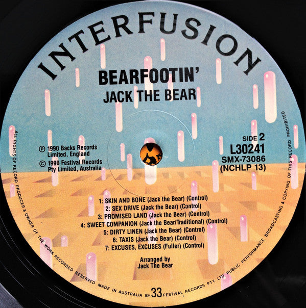 Jack The Bear (3) : Bearfootin' (LP, Album)