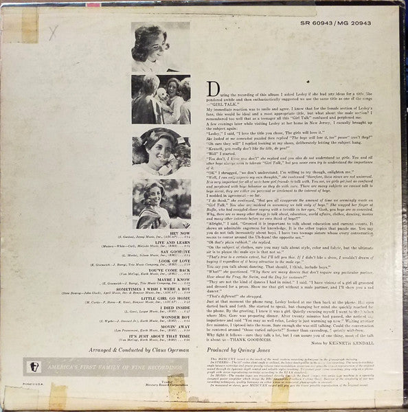 Lesley Gore : Girl Talk (LP, Album)