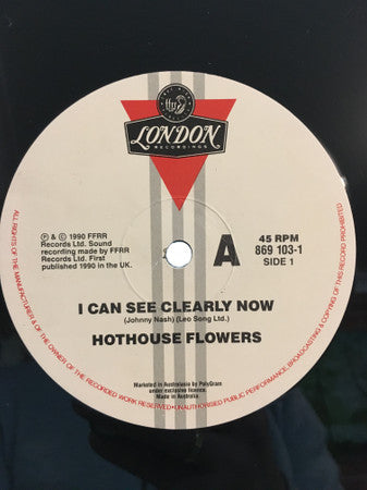 Hothouse Flowers : I Can See Clearly Now (12", Single)