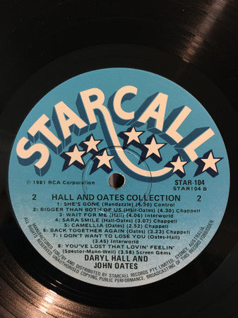 Daryl Hall & John Oates : The Hall And Oates Collection (LP, Comp)