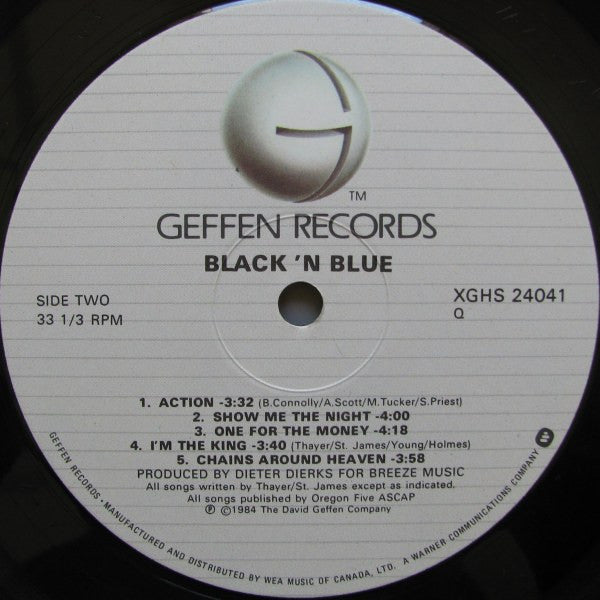 Black 'N Blue : Black 'N Blue (LP, Album)