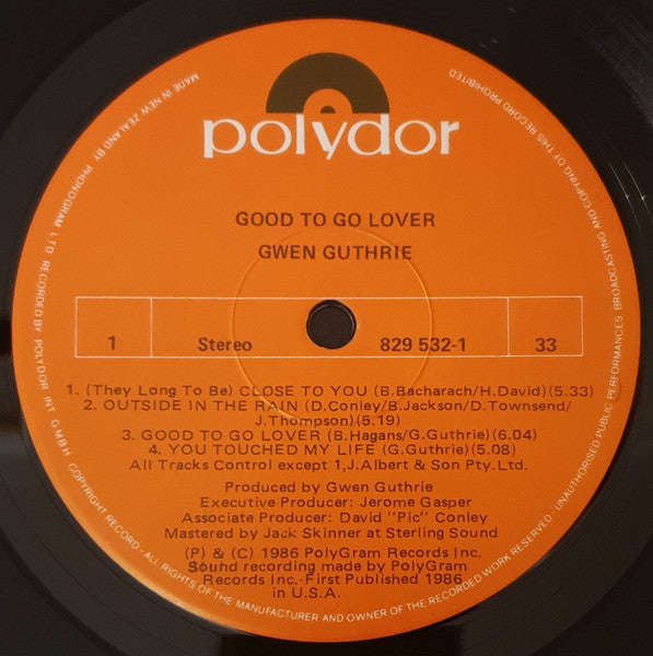 Gwen Guthrie : Good To Go Lover (LP, Album)