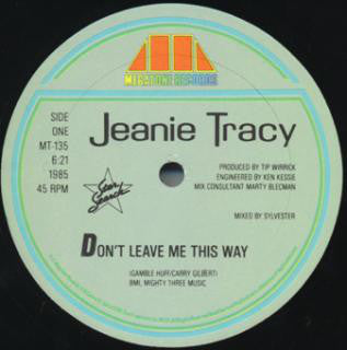 Jeanie Tracy : Don't Leave Me This Way (12")