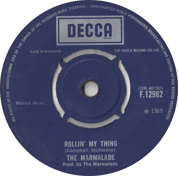 The Marmalade : Reflections Of My Life (7", Single)