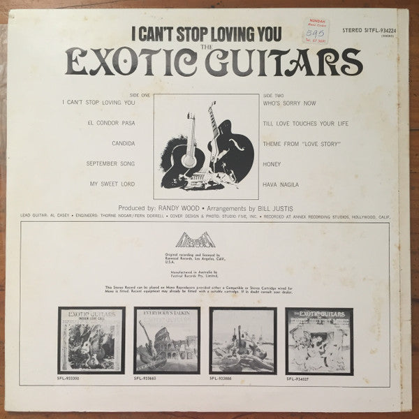 The Exotic Guitars : I Can’t Stop Loving You (LP, Album)