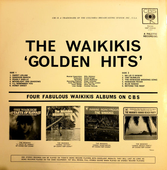 The Waikiki's : The Waikikis Golden Hits (LP, Comp)