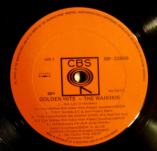 The Waikiki's : The Waikikis Golden Hits (LP, Comp)