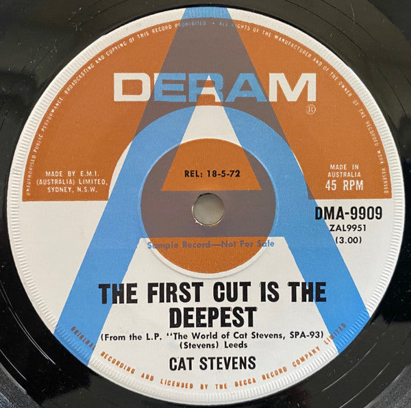 Cat Stevens : The First Cut Is The Deepest (7&quot;, Single, Promo)