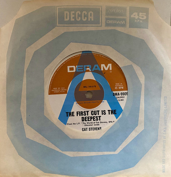 Cat Stevens : The First Cut Is The Deepest (7", Single, Promo)