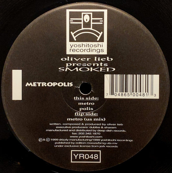 Oliver Lieb Presents Smoked : Metropolis (12")